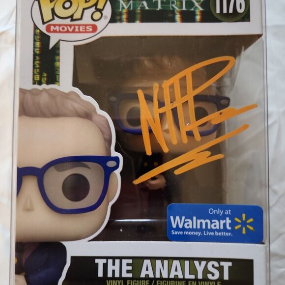Neil Patrick Harris signed Funko POP! The Matrix Resurrection  The Analyst #1176 - Picture 1 of 2